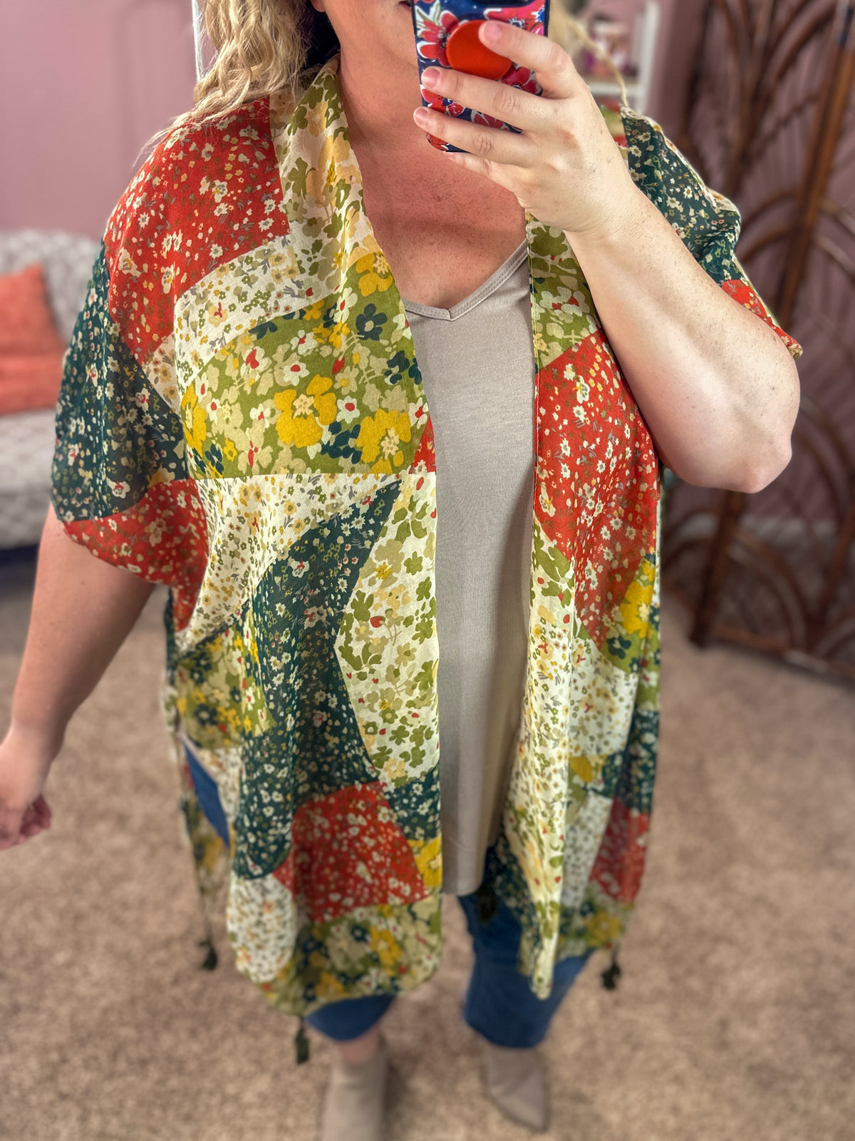 Patchwork Autumn Kimono