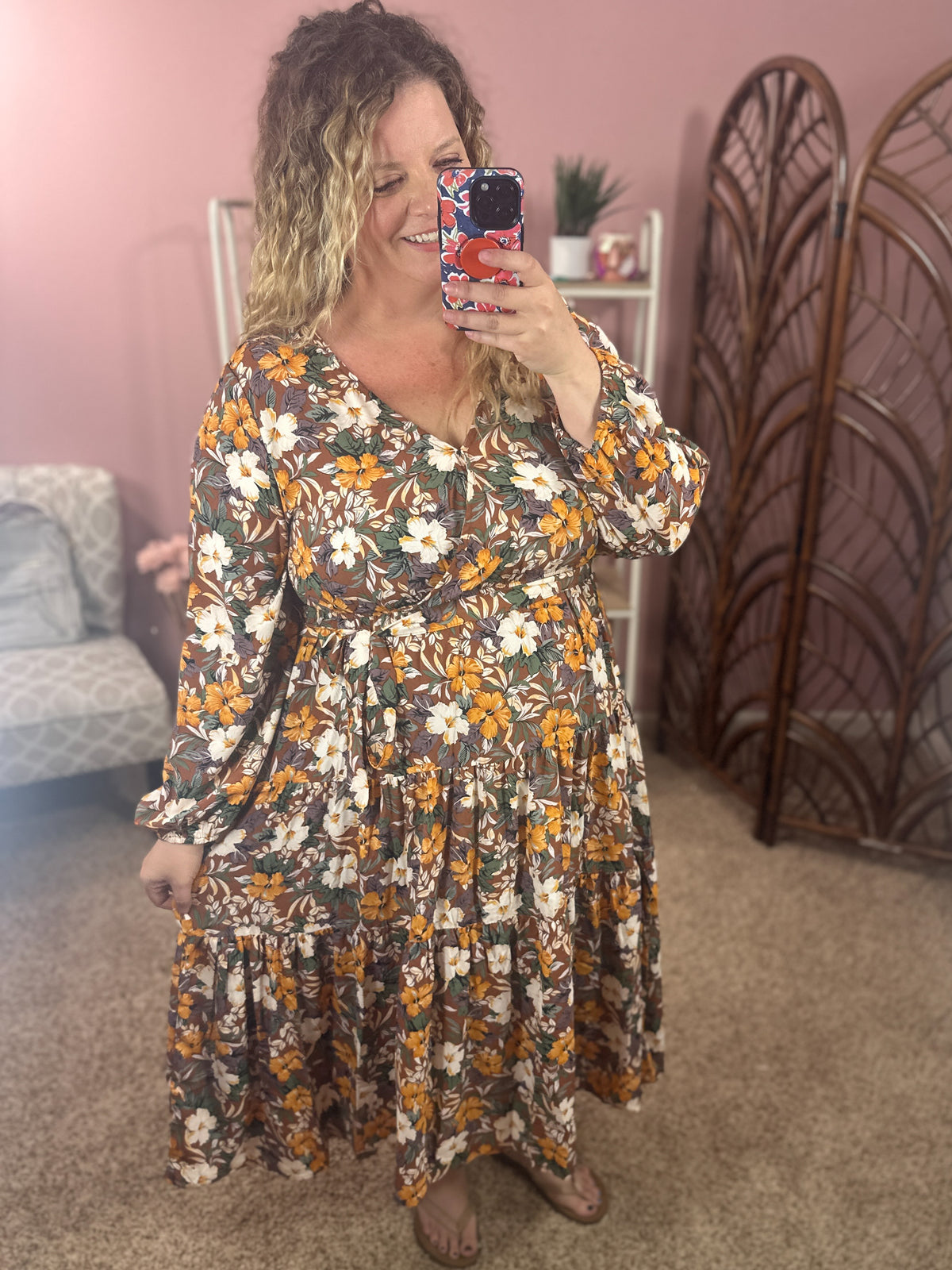 Queen for the Day Dress - Fall Florals