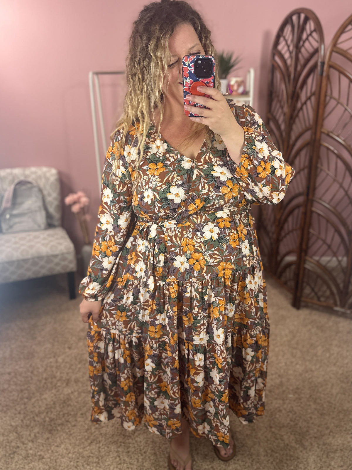 Queen for the Day Dress - Fall Florals