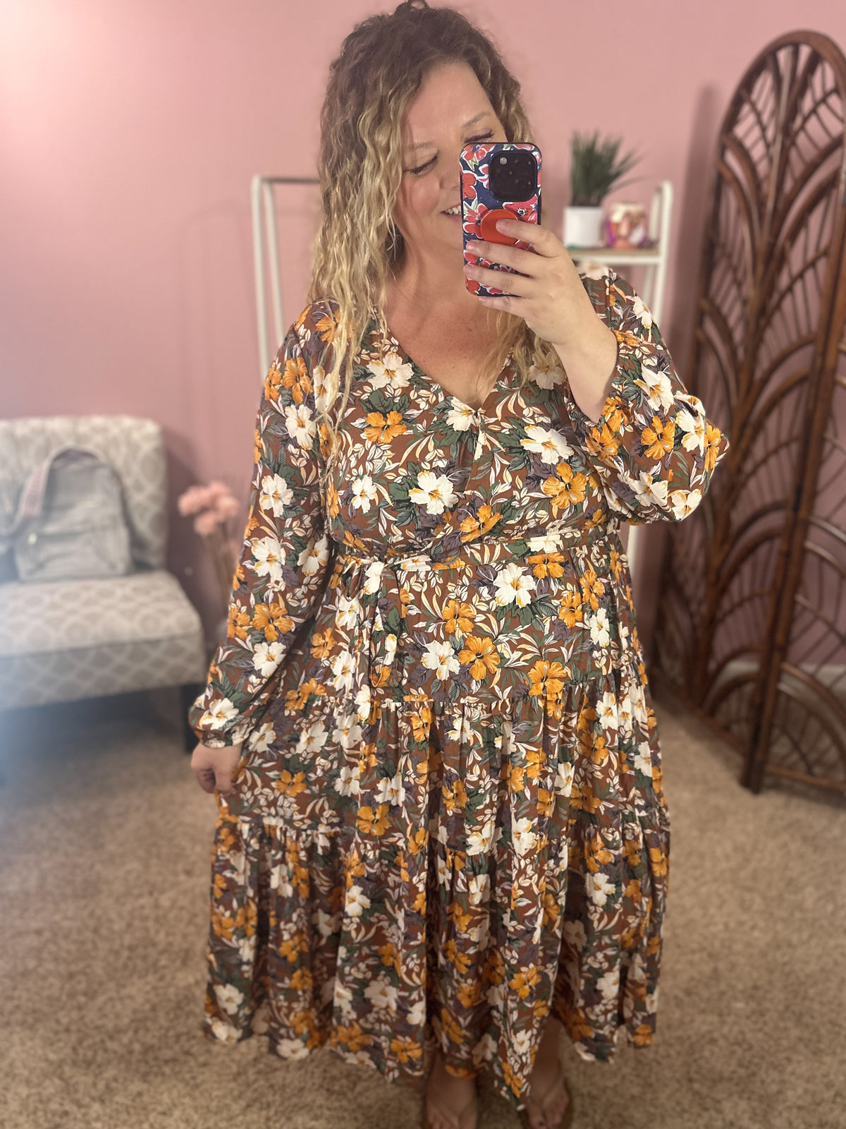 Queen for the Day Dress - Fall Florals