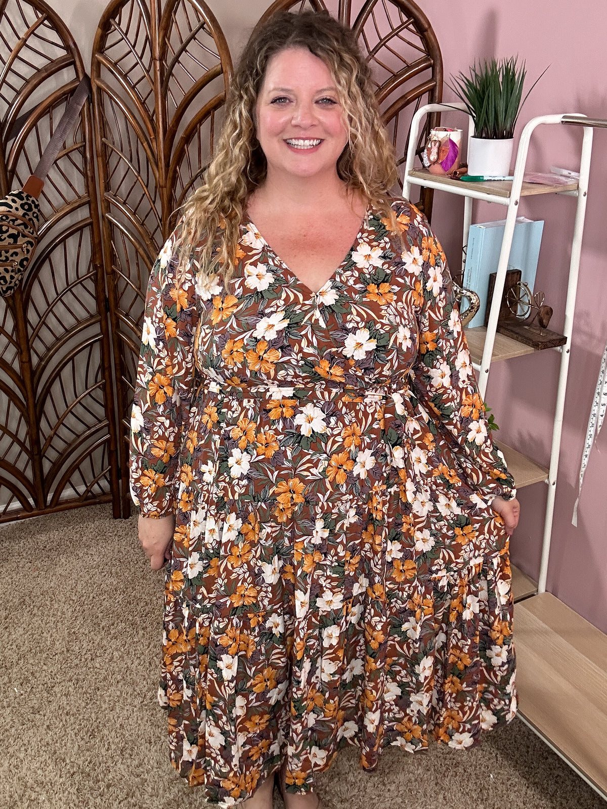 Queen for the Day Dress - Fall Florals