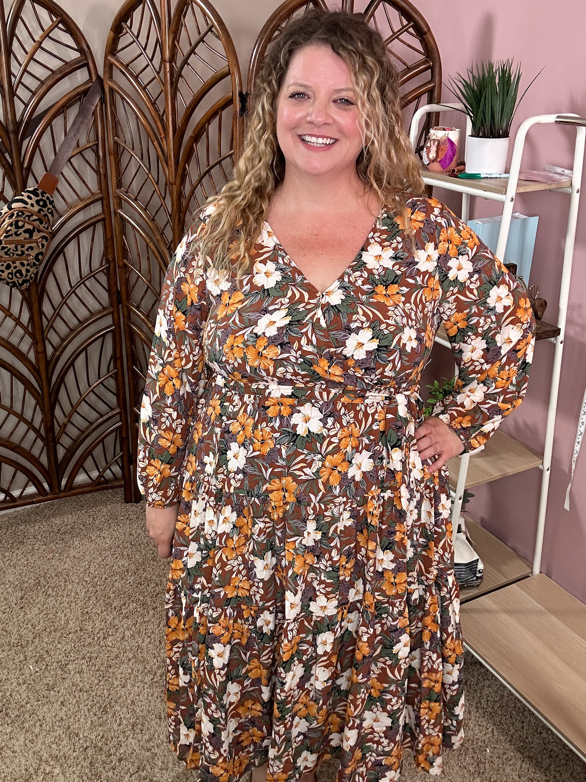 Queen for the Day Dress - Fall Florals