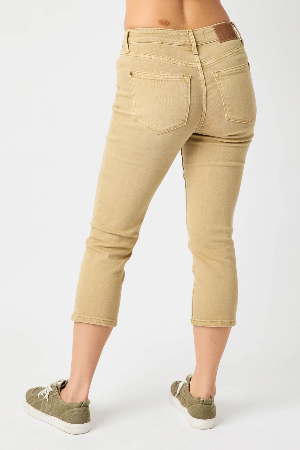 Right on Target Khaki Capris - Judy Blue